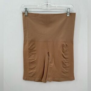 SHAPE BY CACIQUE plus size tan shapewear short.  22/24